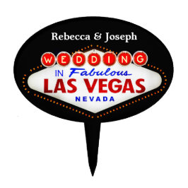 Wedding im fabelhaften Las Vegasneonzeichen-Poker Tortenpicker
