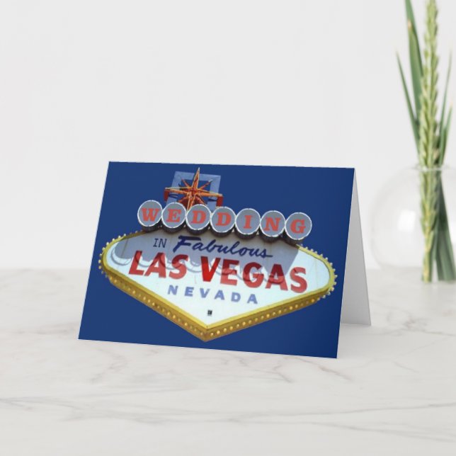 WEDDING in fabelhaften Las Vegas-Karten Karte (Vorderseite)