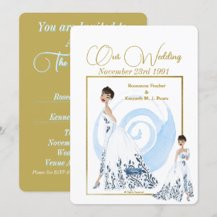 Wedding Inv. 2 White(The Dress) RFPMDesign ©️ 2024 Einladung