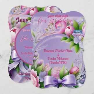 Wedding Inv. 3 Violet(Horizon) RFPMDesign ©️ 2024 Einladung