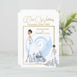 Wedding Inv. 5 White(The Dress) RFPMDesign ©️ 2024 Einladung
