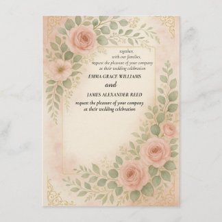 Wedding invitatiion begleitkarte