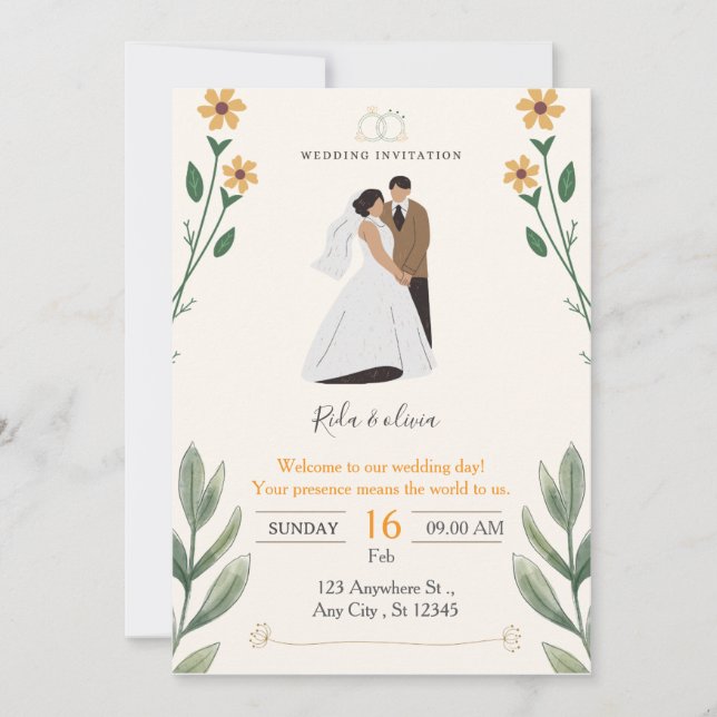 Wedding Invitation (Devant)