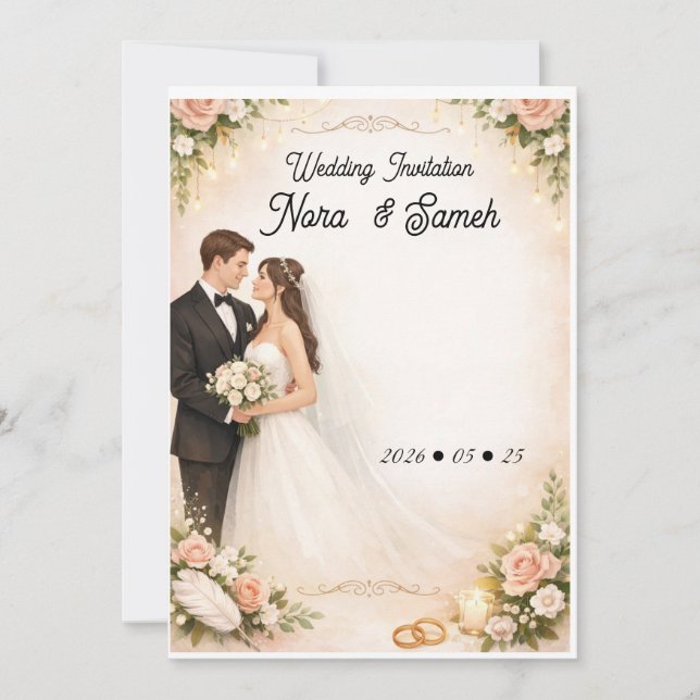 Wedding invitation (Devant)