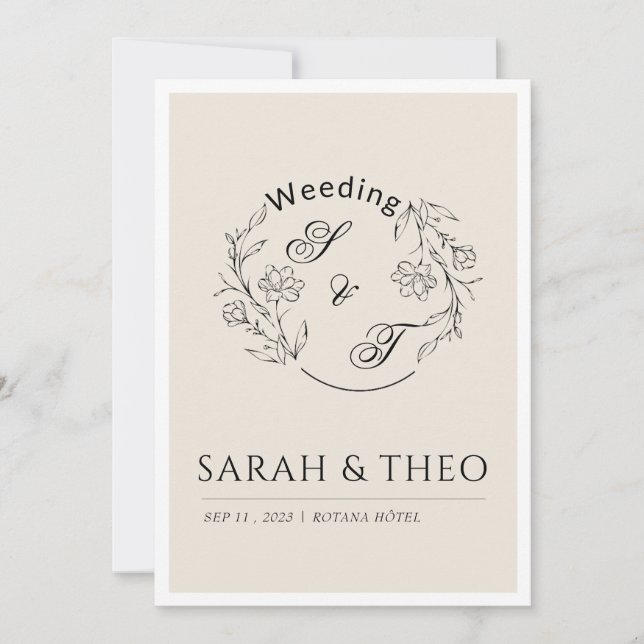 Wedding invitation  (Devant)
