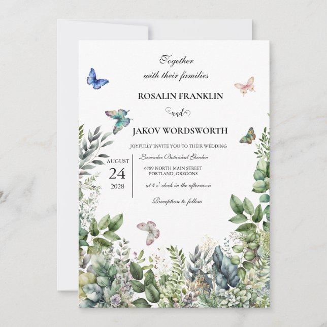 wedding Invitation card Einladung (Vorderseite)