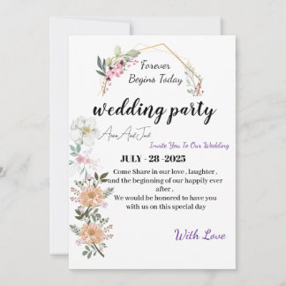 wedding invitation ,  card marriage invitation  