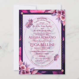 Wedding Invitation Floral Elegant Minimalist Einladung