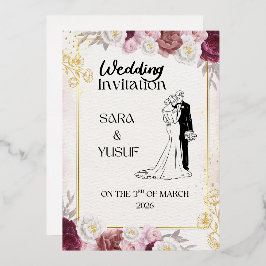 Wedding Invitation  Folieneinladung