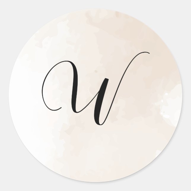 Wedding Invitation Initial Stickers (Devant)