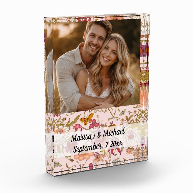 Wedding invitation keepsake photo block (Links)