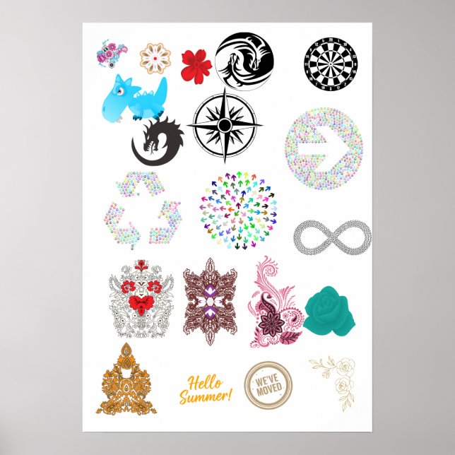 Wedding Invitation Poster | Elegant Classic Script (Vorne)