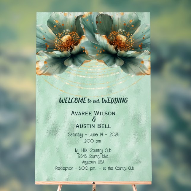 Wedding Invitation Welcome Acrylic Sign Acrylschild (Neutral)