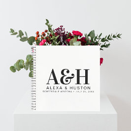 Wedding Journal Custom Monogram Planning Notebook Notizbuch
