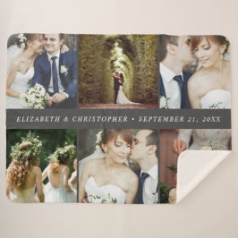 Wedding Keepake 6 Square Foto Collage Sherpadecke