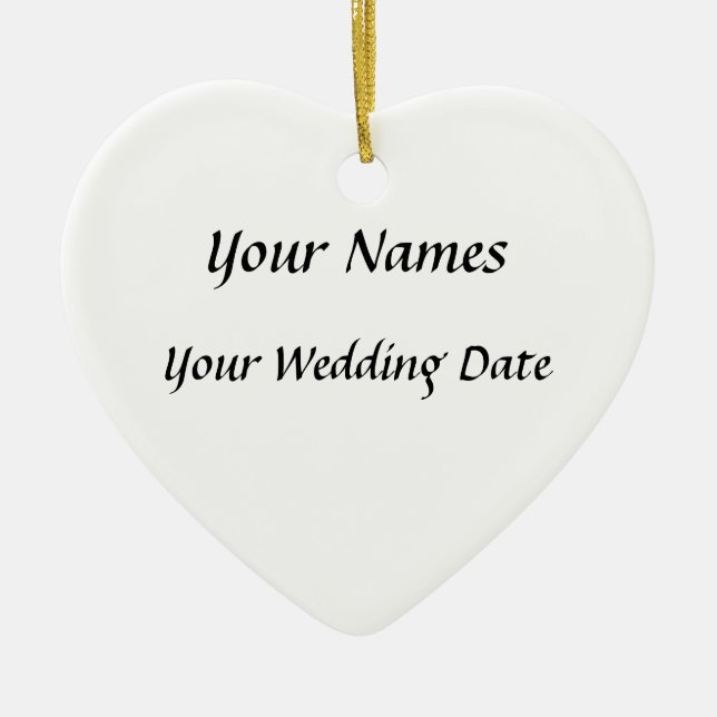 Wedding Keramikornament (Vorne)