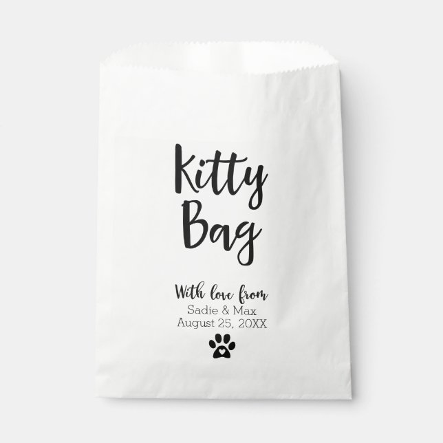 Wedding Kitty Leckerei Fvor Bags Geschenktütchen (Vorderseite)