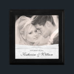 Wedding Knot Damask Photo Keepsake Gift Box Erinnerungskiste<br><div class="desc">ADDIEREN SIE IHR FOTO -- Eleganter und romantischer Vintager Damastentwurf mit weißem wedding Knotenband -- personalisierte Hochzeits-Fotoandenken-Geschenkboxen. Addieren Sie einfach die Braut- und Bräutigamnamen und Hochzeitsdatum, um ein einzigartiges und einzigartiges Geschenk für die speziellen Hochzeitspaare herzustellen. Macht auch ein großes Geschenk für Mutter-von-d-Braut und Mutter-von-d-Bräutigam, Brautjungfern, Trauzeugen, wedding Begleiter, Großmütter...</div>