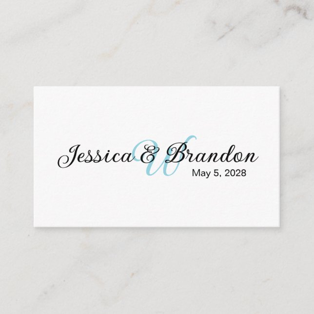 Wedding Label 016 Begleitkarte (Vorderseite)