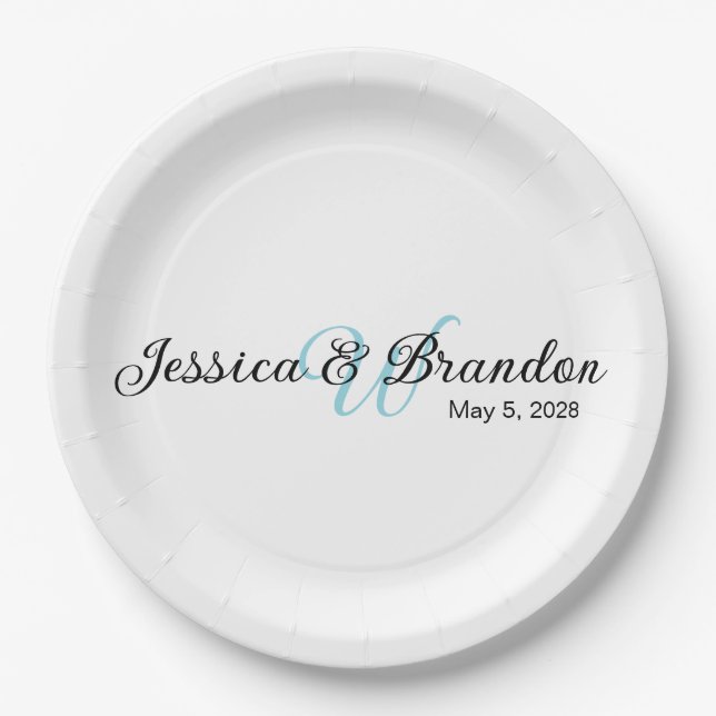 Wedding Label 016 Pappteller (Vorderseite)