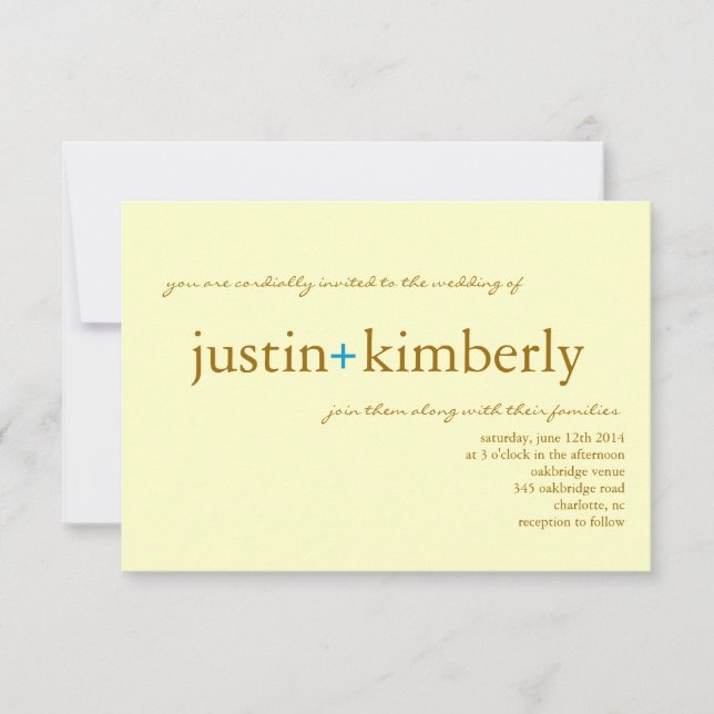 Wedding laden | A ein+ |small ivyelbr Einladung (Vorderseite)