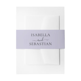 Wedding Lavender Lilac  Einladungsbanderole