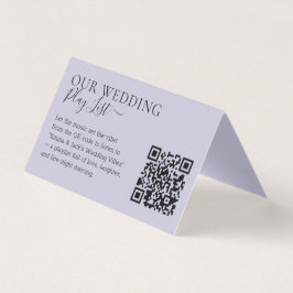 Wedding Lavender Lilac QR Code Playlist