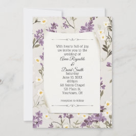 Wedding Lilacs Design Einladung