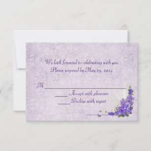 Wedding Lilacs UAWG RSVP Karte