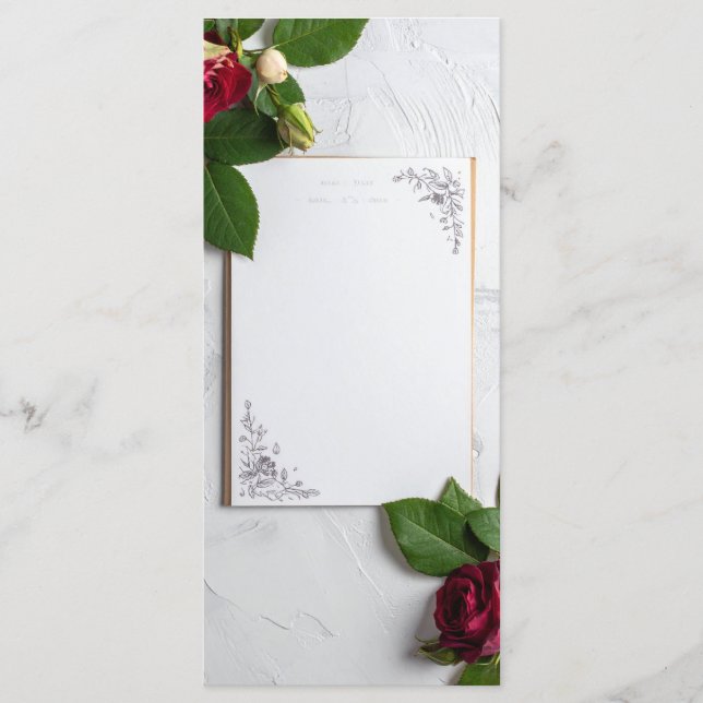 wedding menu (Devant)