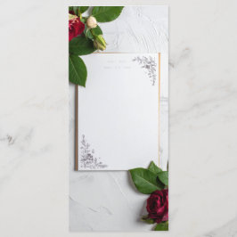 wedding menu menükarte