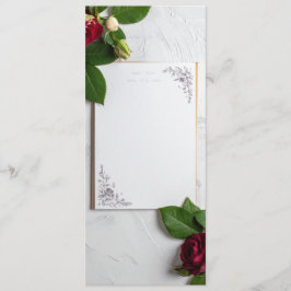 wedding menu menükarte