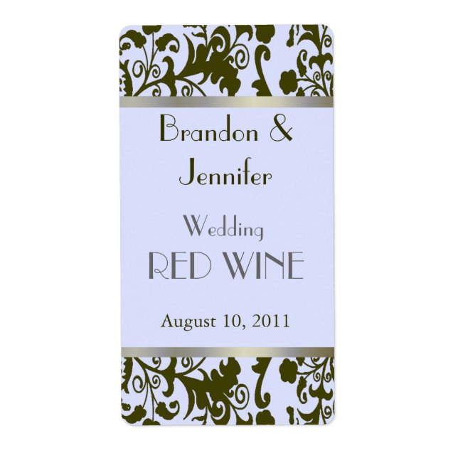 Wedding Mini Wine Labels (Vorne)