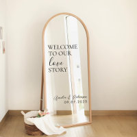 Wedding Mirror Decal - Willkommen in unserer Liebe