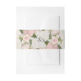Wedding mit Monogramm hölzernes rustikales Land Einladungsbanderole