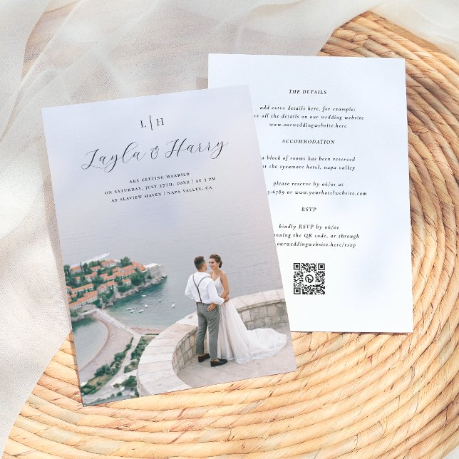 Wedding Monogram | Alle in einem QR-Foto Einladung (Von Creator hochgeladen)
