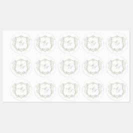 Wedding Monogram Etiketten