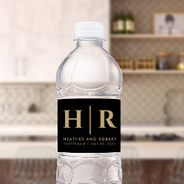 Wedding Monogram Modern Custom Bride and Groom