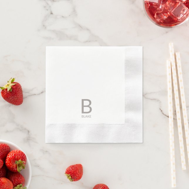Wedding Monogram Napkins Serviette (Beispiel)