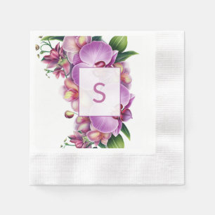 Wedding Monogram Paper Napkin Serviette