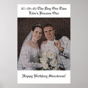 Wedding Mosaic Poster