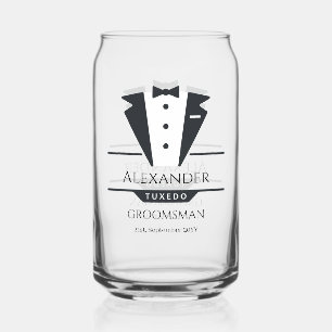 Wedding Party Tuxedo gibt Trauzeuge Dosenglas