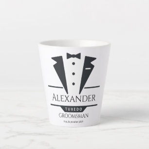 Wedding Party Tuxedo gibt Trauzeuge Milchtasse