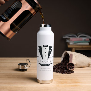 Wedding Party Tuxedo gibt Trauzeuge Trinkflasche