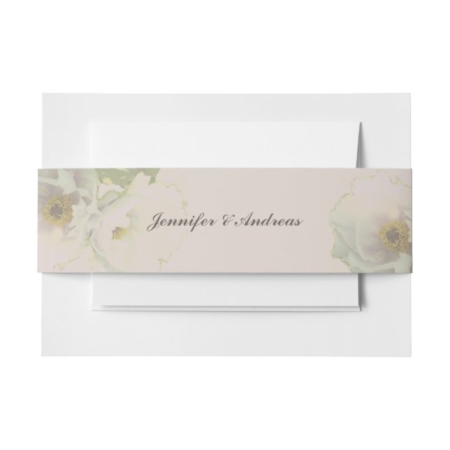 Wedding Peony Mauve Einladung Bly Band (Vorderseite Beispiel)