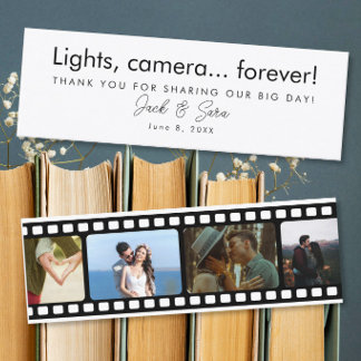 Wedding Photo Film Strip Favour Thank You Gift Mini Visitenkarte