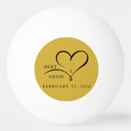 Wedding Ping Pong Ball Custom Text Fun Party Favor Tischtennisball