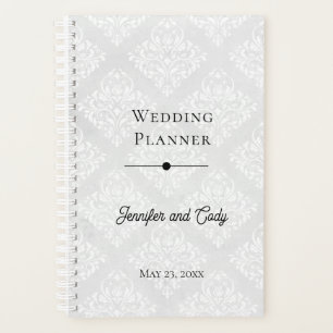 Wedding planner avec photo et texte Damask