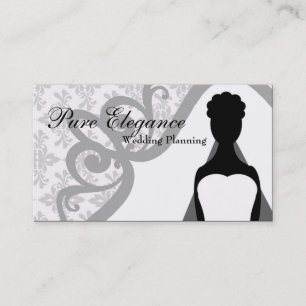 Wedding planner Damask Carte de visite
