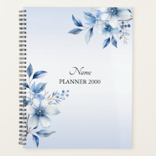 Wedding planner de fleurs bleues botaniques